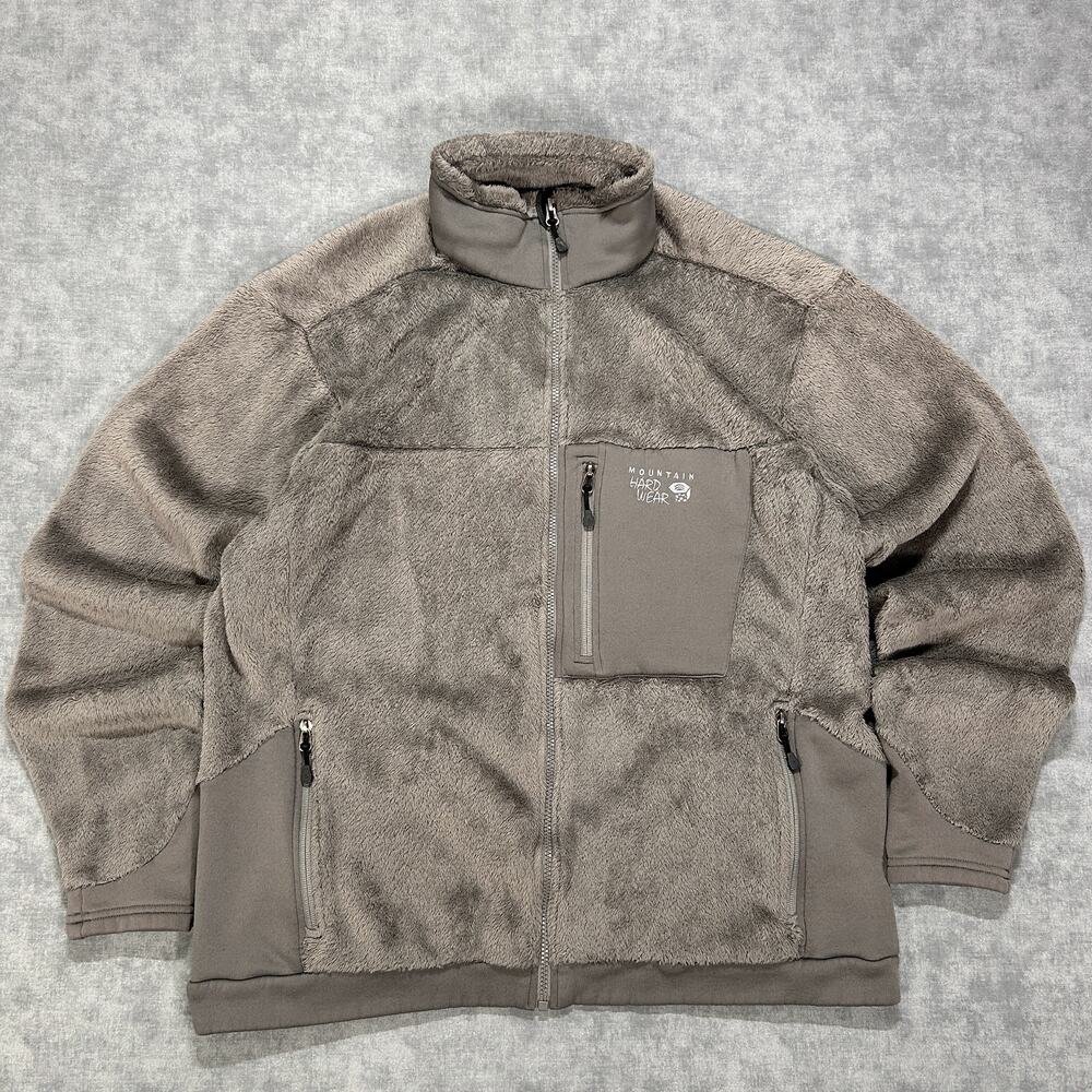 Mountain Hardwear Monkey Man Polartec Thermal Pro Fleece Jacket Grey Mens XL